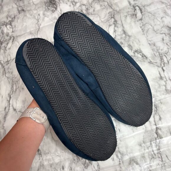 POLO Ralph Lauren Dezi men’s‎ Size 13 Navy Suede Leather Moccasin Slippers Bear - Picture 4 of 5